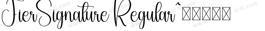 FierSignature Regular字体转换